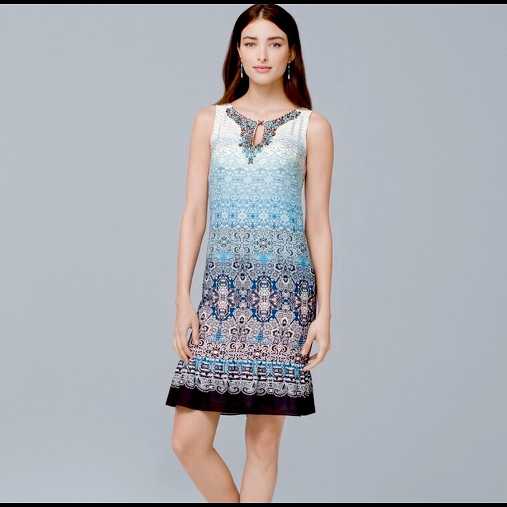 NWT White House Black Market Ombré Shift Dress